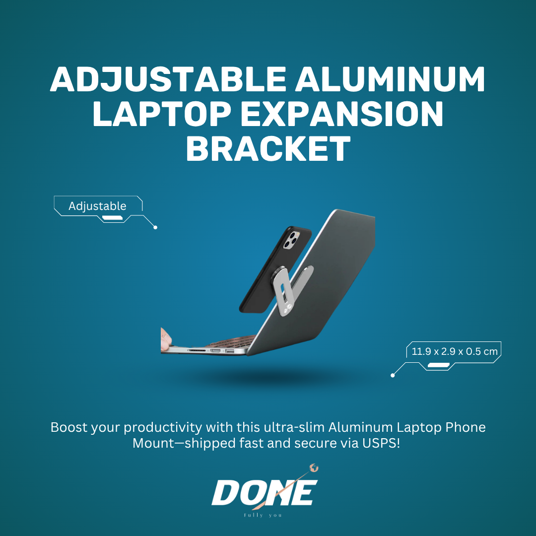 Adjustable Aluminum Laptop Expansion Bracket