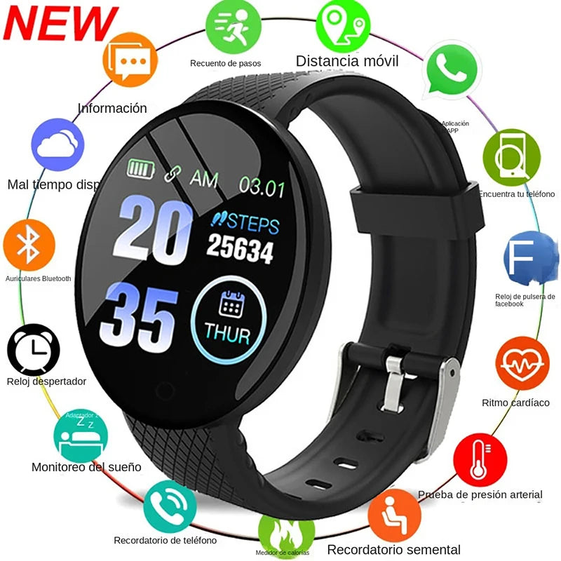 D18 Smart Watch Men Smart Bracelet Smartwatch Waterproof Smart Touch Screen Smart Watch Woman Inteligente Bluetooth Watch New