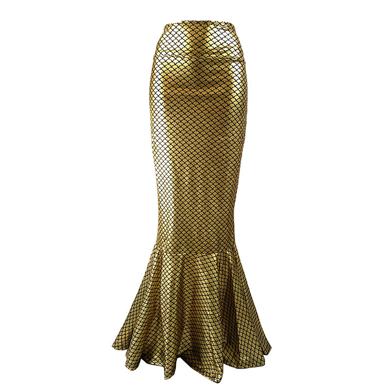 Amazon ebay European and American Explosions Sexy Mermaid High Waist Fishtail Half-length Skirt Cross-border Special for wish Hot Sale
