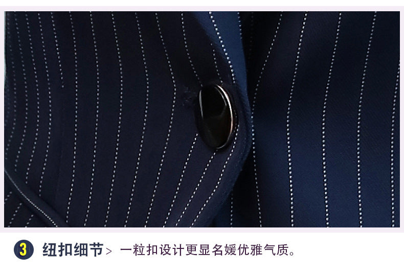 Cross-border Business Wear Women's suit Women's Early Spring New Striped OL Suit Elegant Work Clothes Business Dress Suit