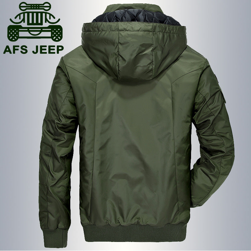 60601 winter pilot cotton-padded coat windproof waterproof loose jacket men's plus size jacket coat