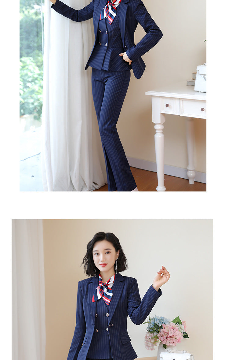 Beauty Salon Front Desk Work Clothes Professional Suit suit Cross-border New Hotel Manager Dress Stewardess Uniform Female Autumn