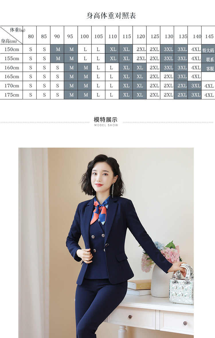 Beauty Salon Front Desk Work Clothes Professional Suit suit Cross-border New Hotel Manager Dress Stewardess Uniform Female Autumn