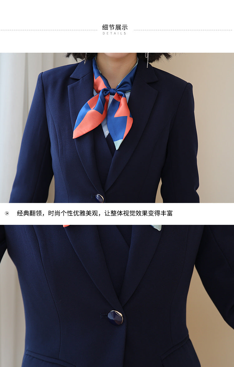 Beauty Salon Front Desk Work Clothes Professional Suit suit Cross-border New Hotel Manager Dress Stewardess Uniform Female Autumn