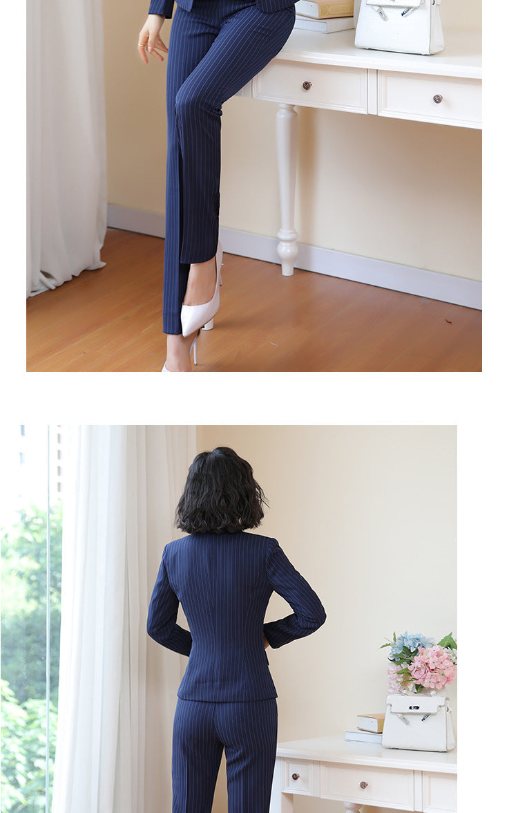 Beauty Salon Front Desk Work Clothes Professional Suit suit Cross-border New Hotel Manager Dress Stewardess Uniform Female Autumn