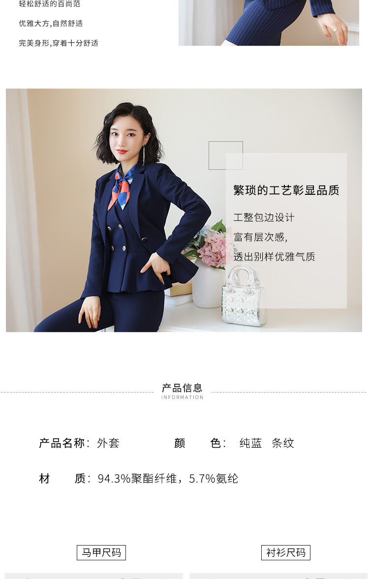 Beauty Salon Front Desk Work Clothes Professional Suit suit Cross-border New Hotel Manager Dress Stewardess Uniform Female Autumn