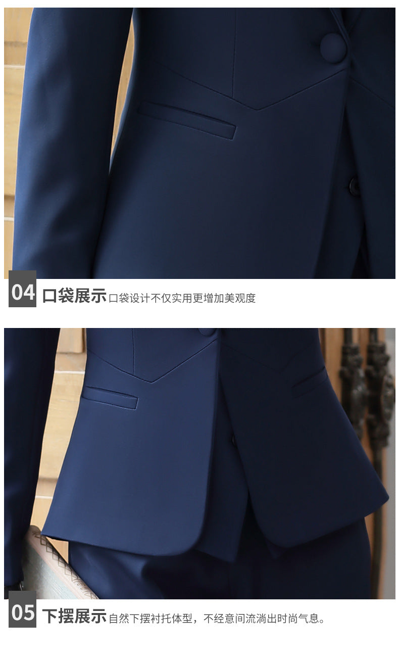 Business attire suit women's autumn and winter suit hotel front desk manager cashier waiter beautician work uniform