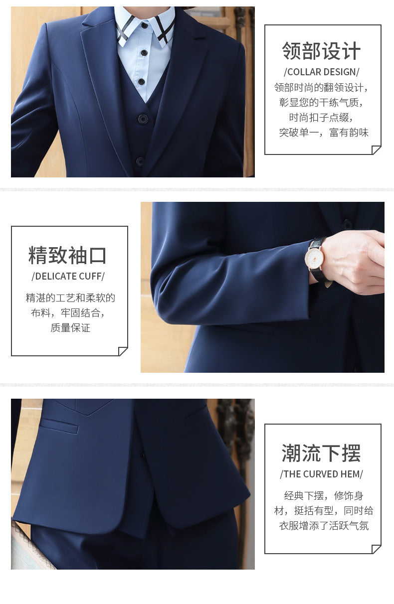 Business attire suit women's autumn and winter suit hotel front desk manager cashier waiter beautician work uniform