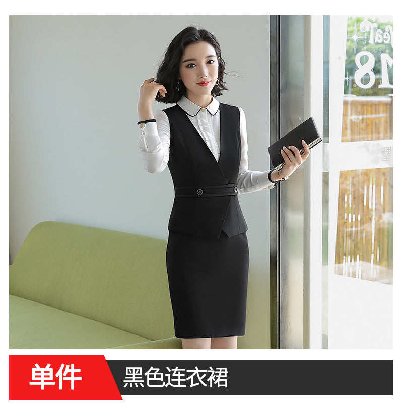 Autumn and Winter Business Suit suit Women's Fortress Work Clothes Fashion Suit Temperament Goddess Business Interview Fixes
