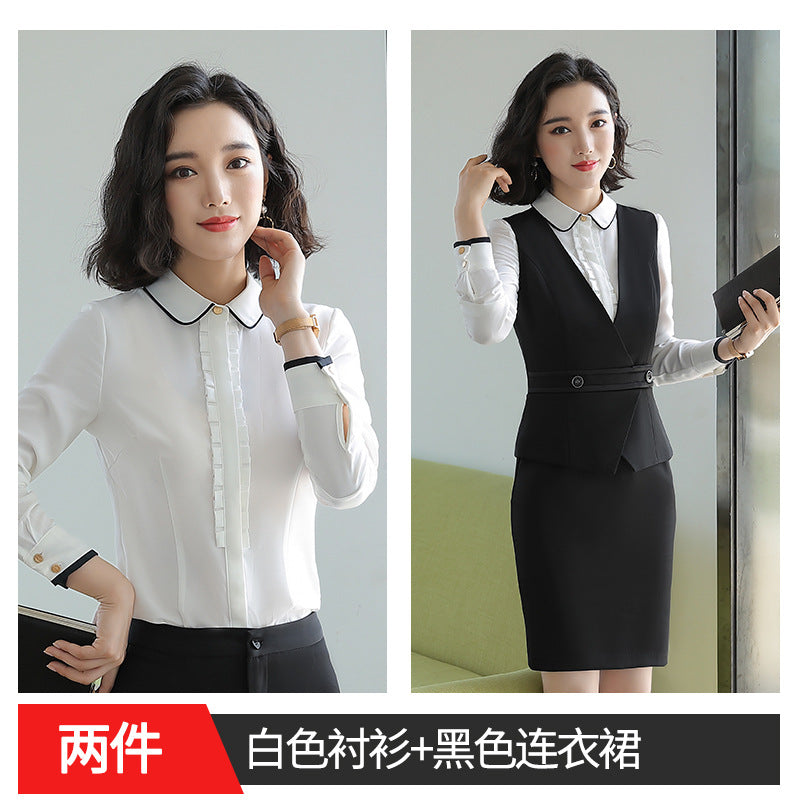 Autumn and Winter Business Suit suit Women's Fortress Work Clothes Fashion Suit Temperament Goddess Business Interview Fixes