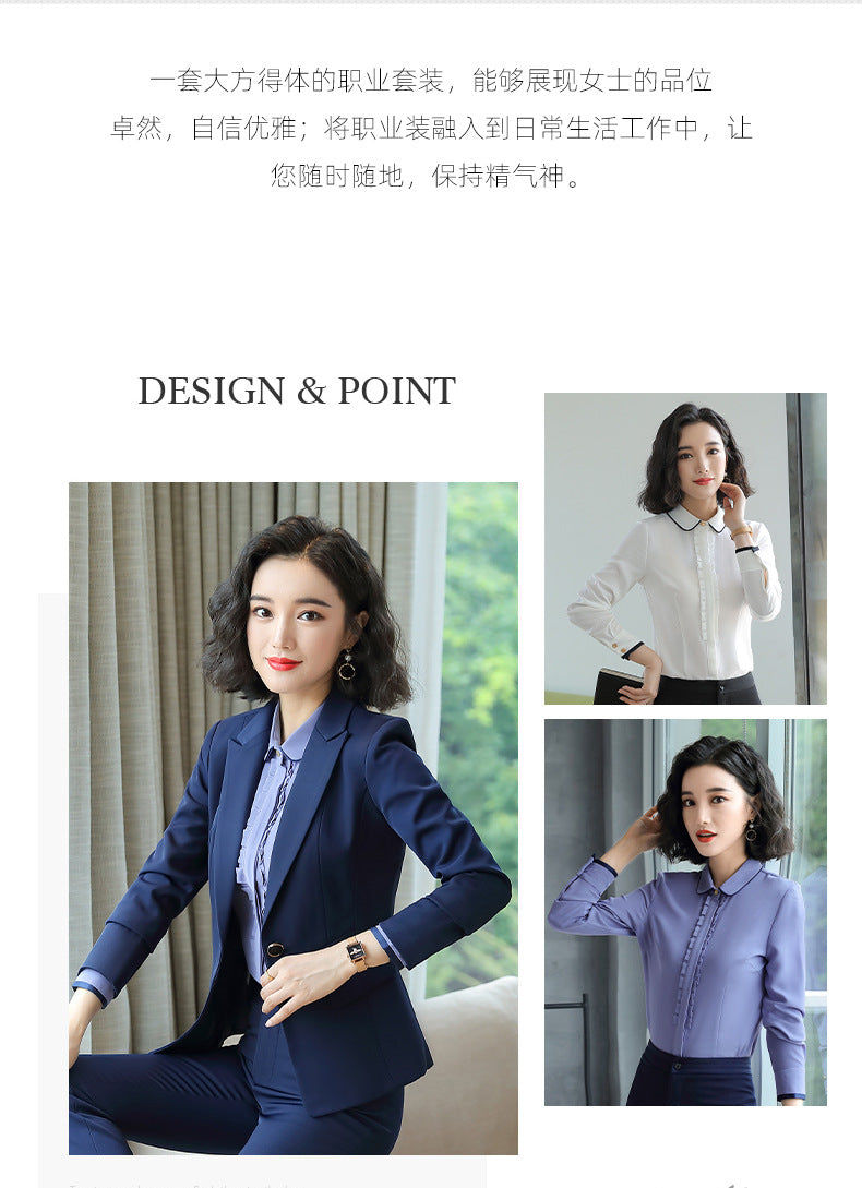 Autumn and Winter Business Suit suit Women's Fortress Work Clothes Fashion Suit Temperament Goddess Business Interview Fixes