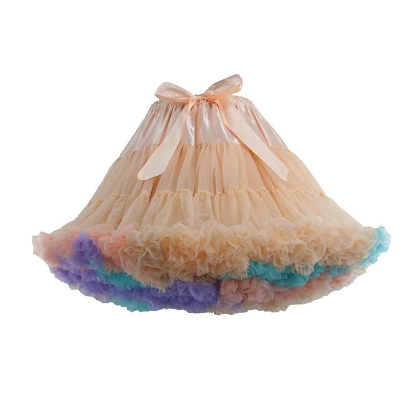 Adult Cloud Brace New Style Breathable Veil Skirt Super Veil Mesh Lolita Soft Girl Tutu Skirt Boneless Pirate Skirt