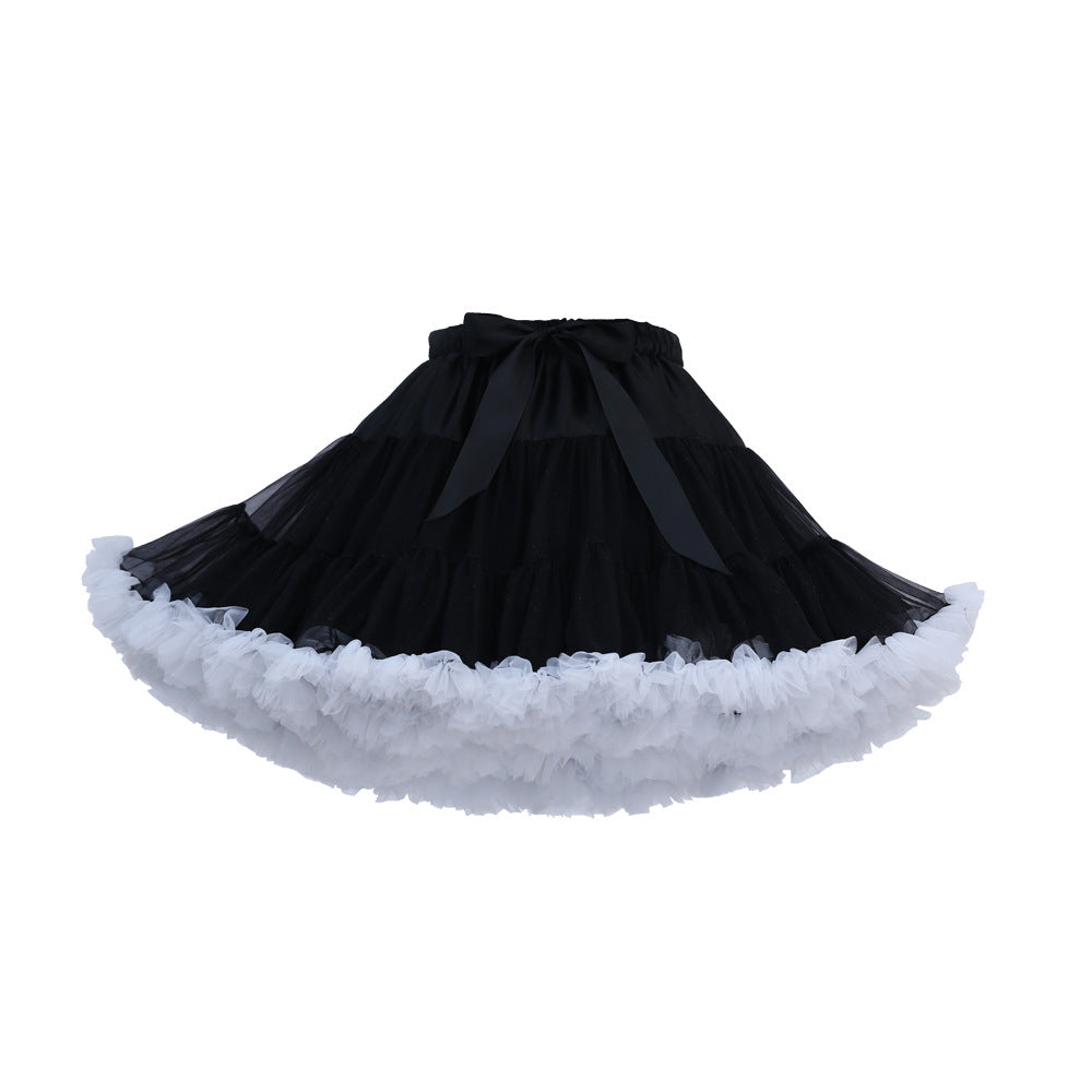 Adult Cloud Brace New Style Breathable Veil Skirt Super Veil Mesh Lolita Soft Girl Tutu Skirt Boneless Pirate Skirt