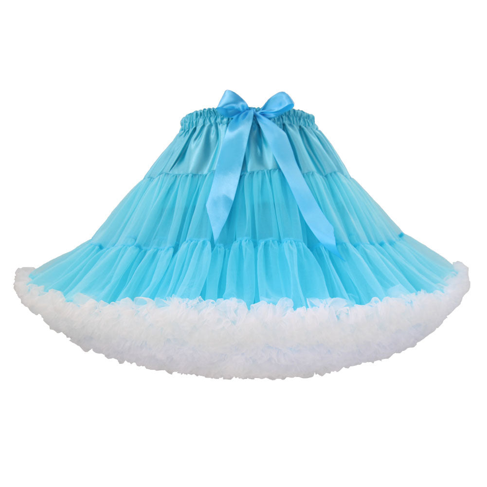 Adult Cloud Brace New Style Breathable Veil Skirt Super Veil Mesh Lolita Soft Girl Tutu Skirt Boneless Pirate Skirt