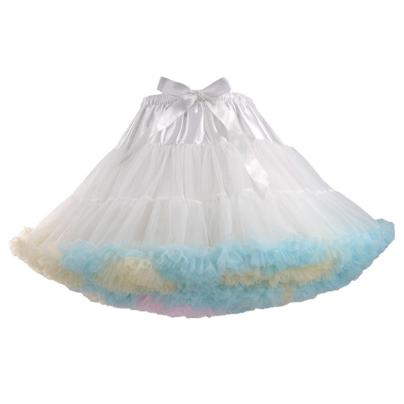 Adult Cloud Brace New Style Breathable Veil Skirt Super Veil Mesh Lolita Soft Girl Tutu Skirt Boneless Pirate Skirt