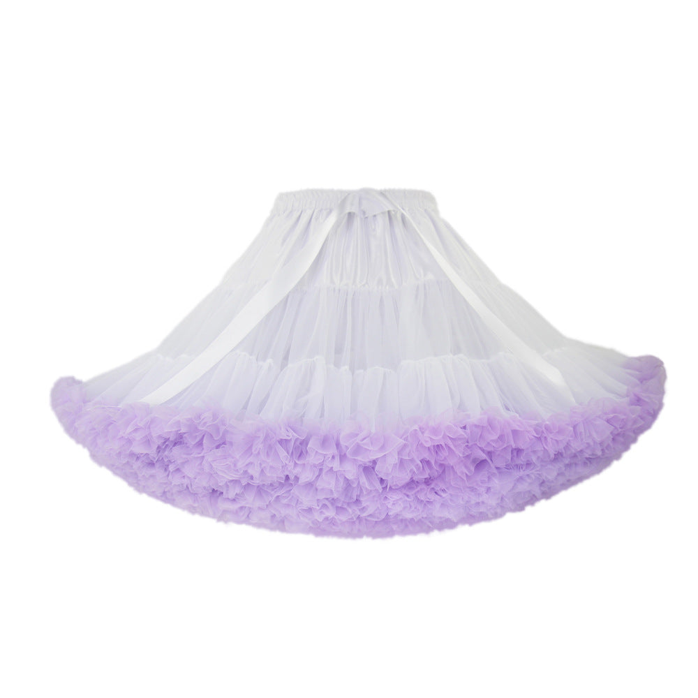 Adult Cloud Brace New Style Breathable Veil Skirt Super Veil Mesh Lolita Soft Girl Tutu Skirt Boneless Pirate Skirt