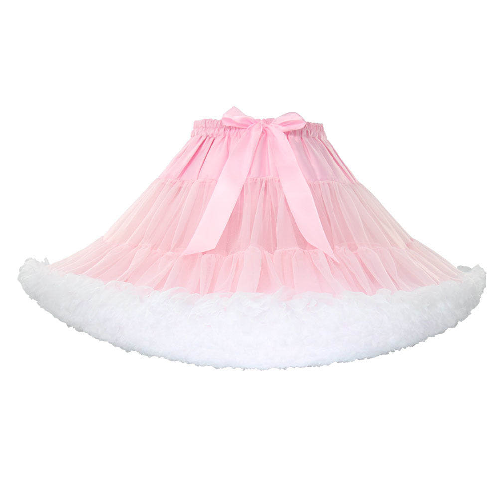 Adult Cloud Brace New Style Breathable Veil Skirt Super Veil Mesh Lolita Soft Girl Tutu Skirt Boneless Pirate Skirt