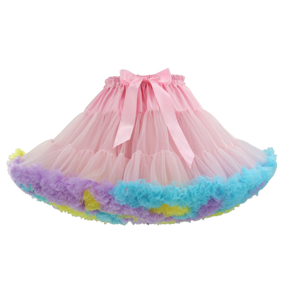 Adult Cloud Brace New Style Breathable Veil Skirt Super Veil Mesh Lolita Soft Girl Tutu Skirt Boneless Pirate Skirt
