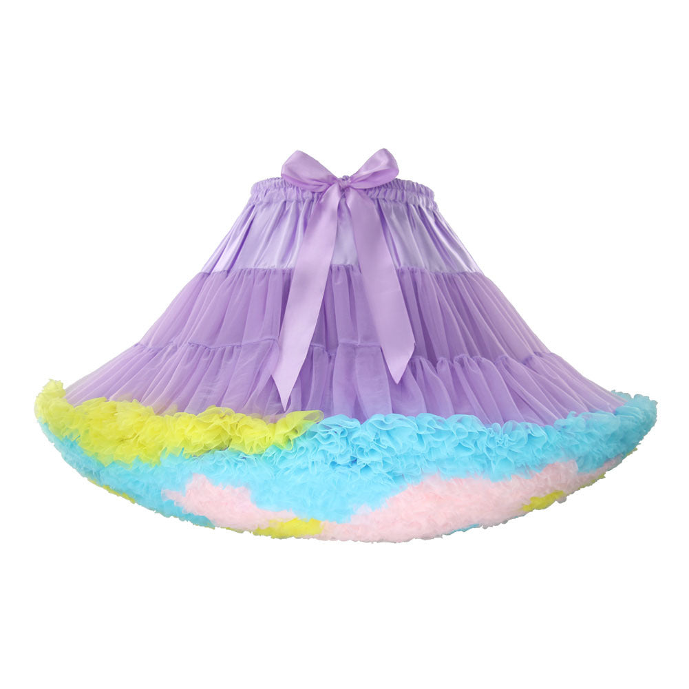 Adult Cloud Brace New Style Breathable Veil Skirt Super Veil Mesh Lolita Soft Girl Tutu Skirt Boneless Pirate Skirt