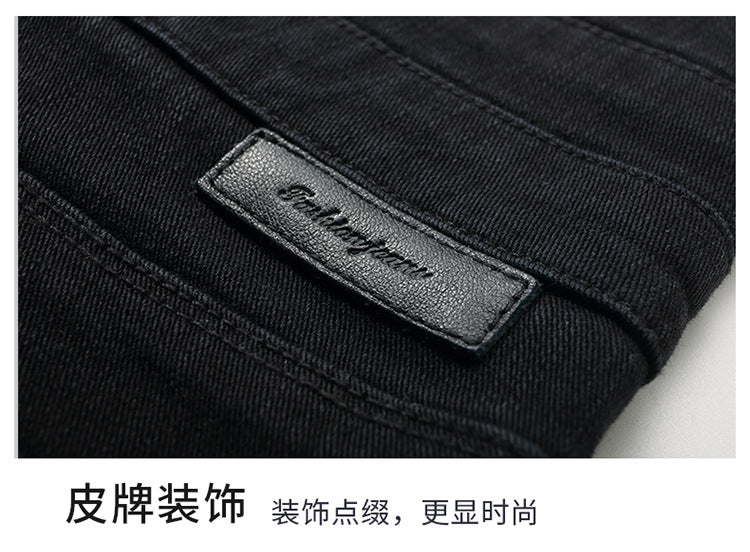 Women's Pants Autumn Multi-breasted Metal Embroidery High Waist Stretch Skinny Jeans Women's 0377
