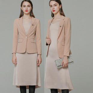 Workplace Women's Elegant Office Workers Korean Style Suit Skirt Two-piece Fashionable Casual British Style Small Suit suit