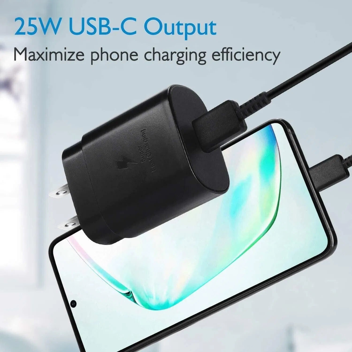 25W USB-C Super Fast Wall Charger with 10FT Cable