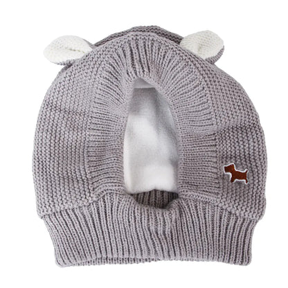 Simple Knitted Rabbit Ear Hat for Pets