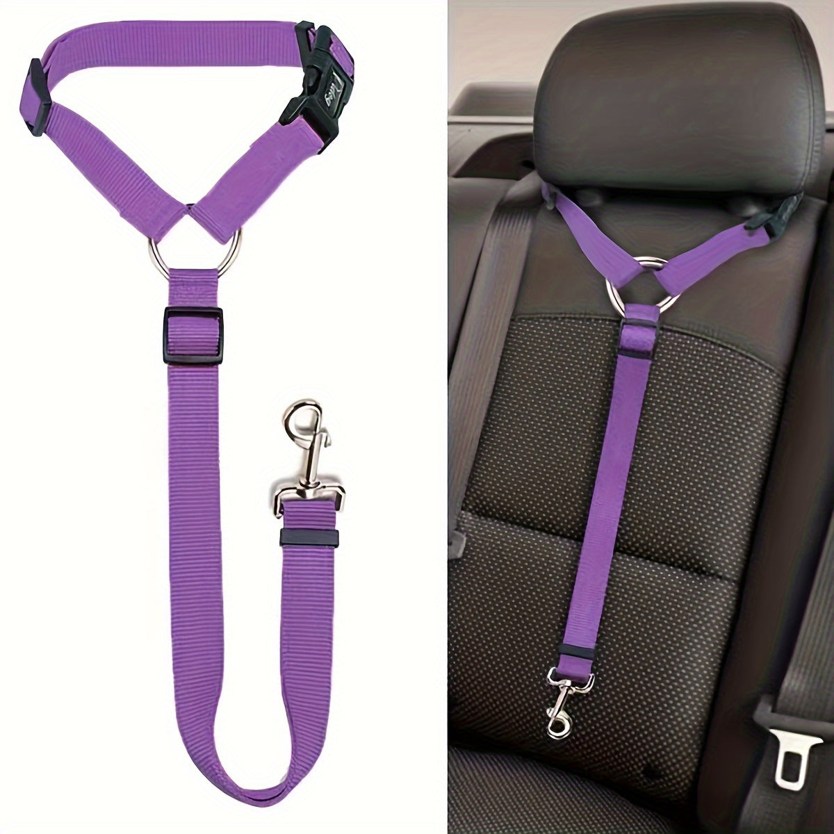 1pc Dog Seat Belt For Vehicle Secure, Pet Car Tether Safety Leash For Dogs In Vehicles, Dog Seatbelt Tether, Dog Seat Belt Buckle, Dog Car Seat Belt Christmas Gift