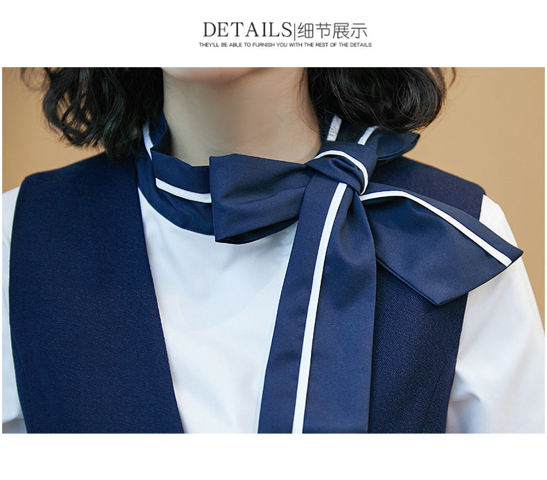 Business attire suit autumn and winter work fashion temperament Goddess fan suit hotel front desk consultant beauty salon overalls