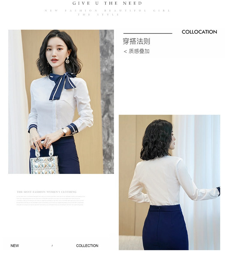 Business attire suit autumn and winter work fashion temperament Goddess fan suit hotel front desk consultant beauty salon overalls