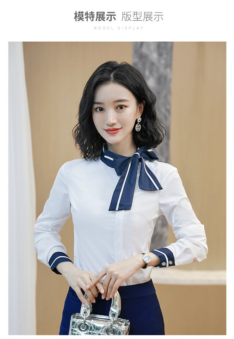 Business attire suit autumn and winter work fashion temperament Goddess fan suit hotel front desk consultant beauty salon overalls