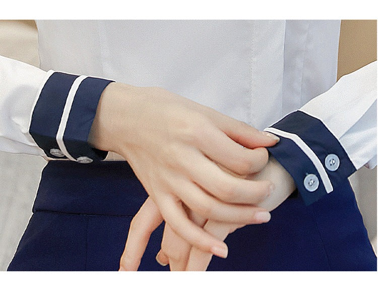 Business attire suit autumn and winter work fashion temperament Goddess fan suit hotel front desk consultant beauty salon overalls