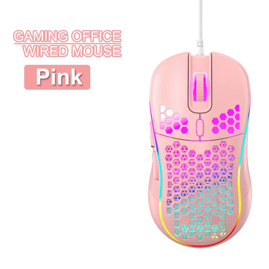 USB Wired Gaming Office Mouse Mechanical Mouse USB Illuminated Mouse 7200DPI Adjustable Optical Gaming Mouse for Desktop Laptop