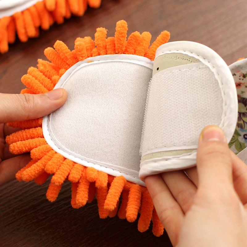 Chenille Lazy Supplies Removable and Washable Cleaning Winter Floor Slippers Floor Mopping and Cleaning Slippers Base 1 Pair