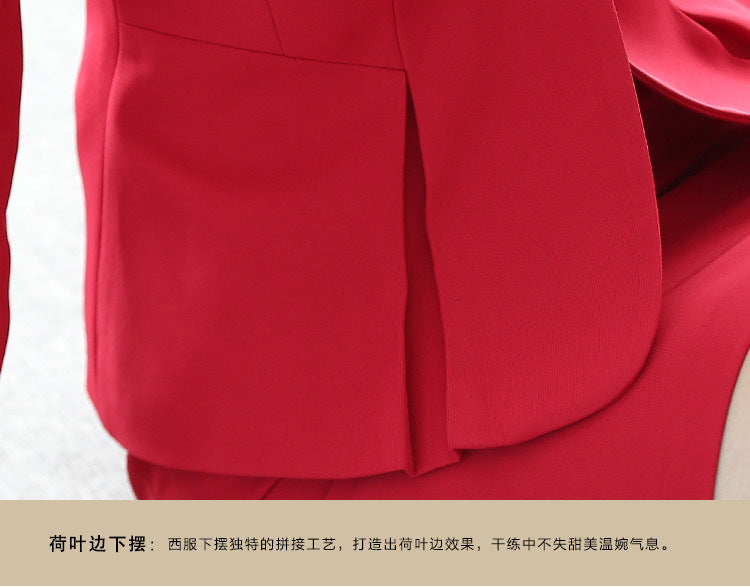 2024 Autumn Professional suit Women's Long Sleeve OL Suit suit Women's Dress Interview Wrinkle-resistant Non-iron Work Clothes ol