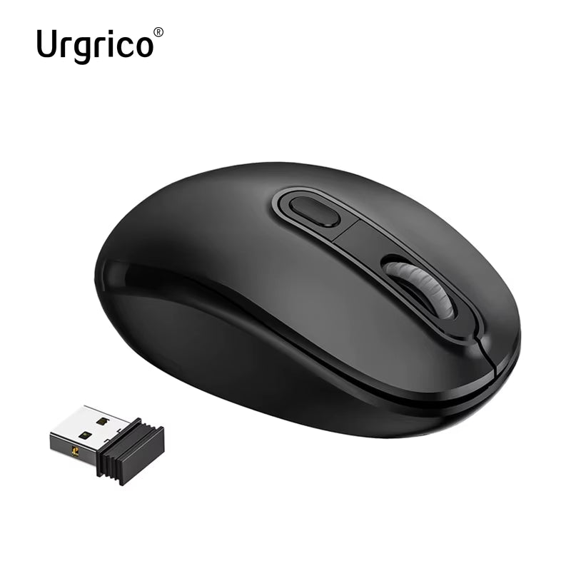 USB Wireless Silent Mouse Computer Mouse 1600DPI Adjustable Ergonomic Optical Mouse Wireless Mouse for Mac PC Laptop