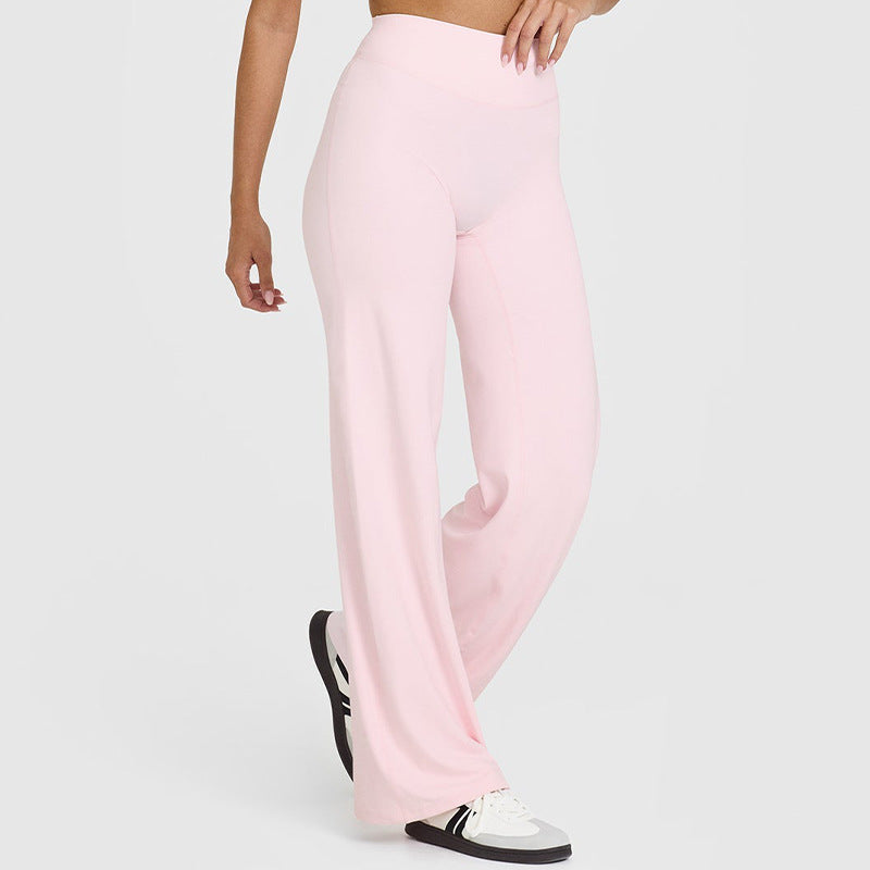 Peach Hip Slimming Yoga Straight-leg Pants