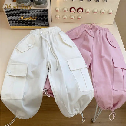 Cotton Cargo Pants for Infants and Toddlers (All Seasons)
