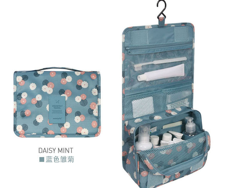 Travel Hanging Storage Toiletry Bag Waterproof Cosmetic Bag Oxford Cloth Folding Portable Travel Bag Waterproof Portable