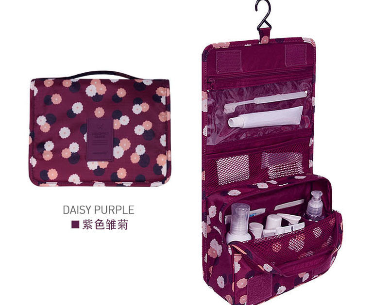 Travel Hanging Storage Toiletry Bag Waterproof Cosmetic Bag Oxford Cloth Folding Portable Travel Bag Waterproof Portable