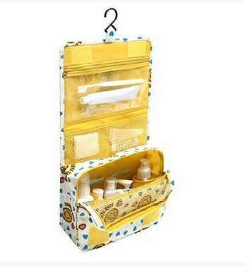 Travel Hanging Storage Toiletry Bag Waterproof Cosmetic Bag Oxford Cloth Folding Portable Travel Bag Waterproof Portable