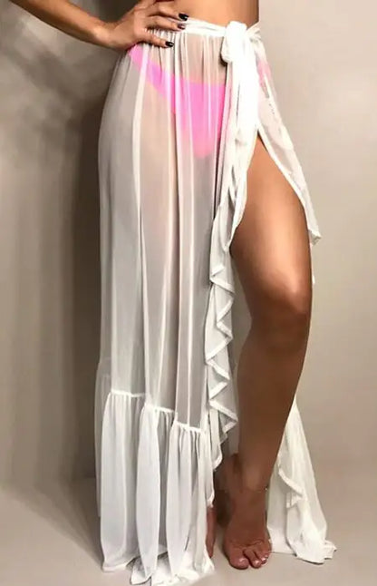Mesh Skirt Beach Cover-Up for Bikini Vacation Wear