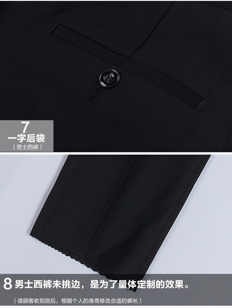 Autumn and Winter Professional suit Men's and Women's Coat Work Clothes Work Clothes Business Suit Interview Dress Suit suit Women's in stock