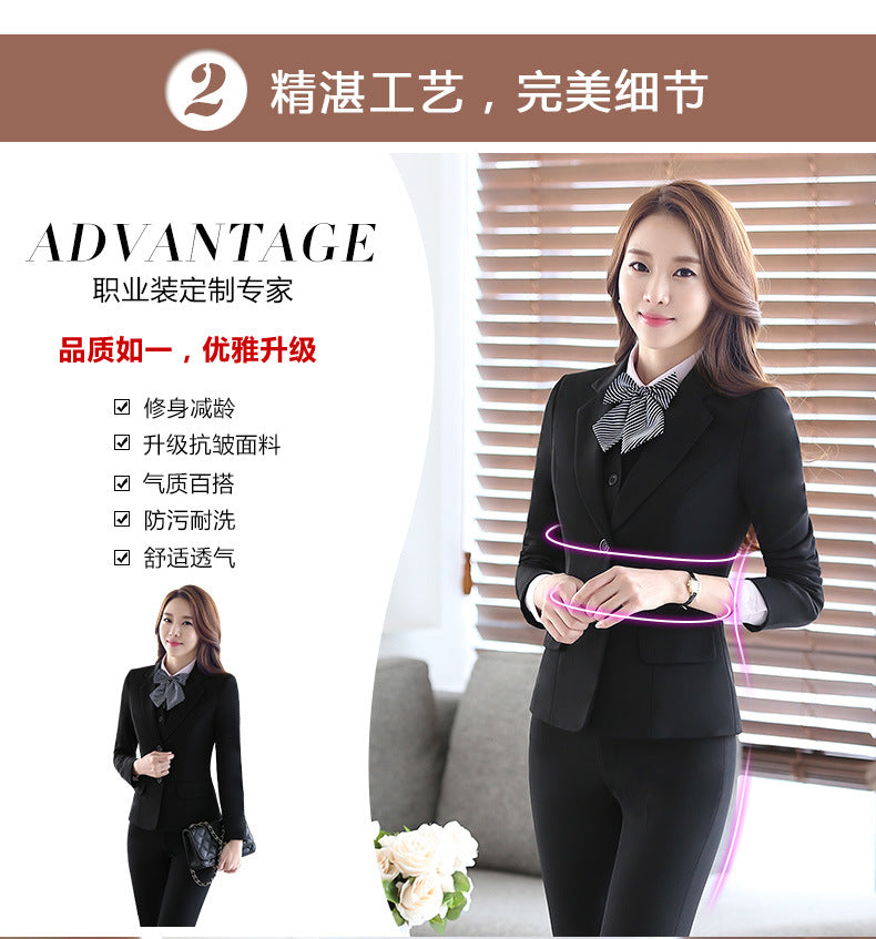 OL Company plus size Professional Dress Interview Business Women's Suit Jacket Work Suit Commuter Wholesale