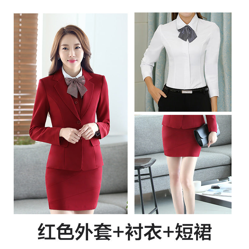OL Company plus size Professional Dress Interview Business Women's Suit Jacket Work Suit Commuter Wholesale