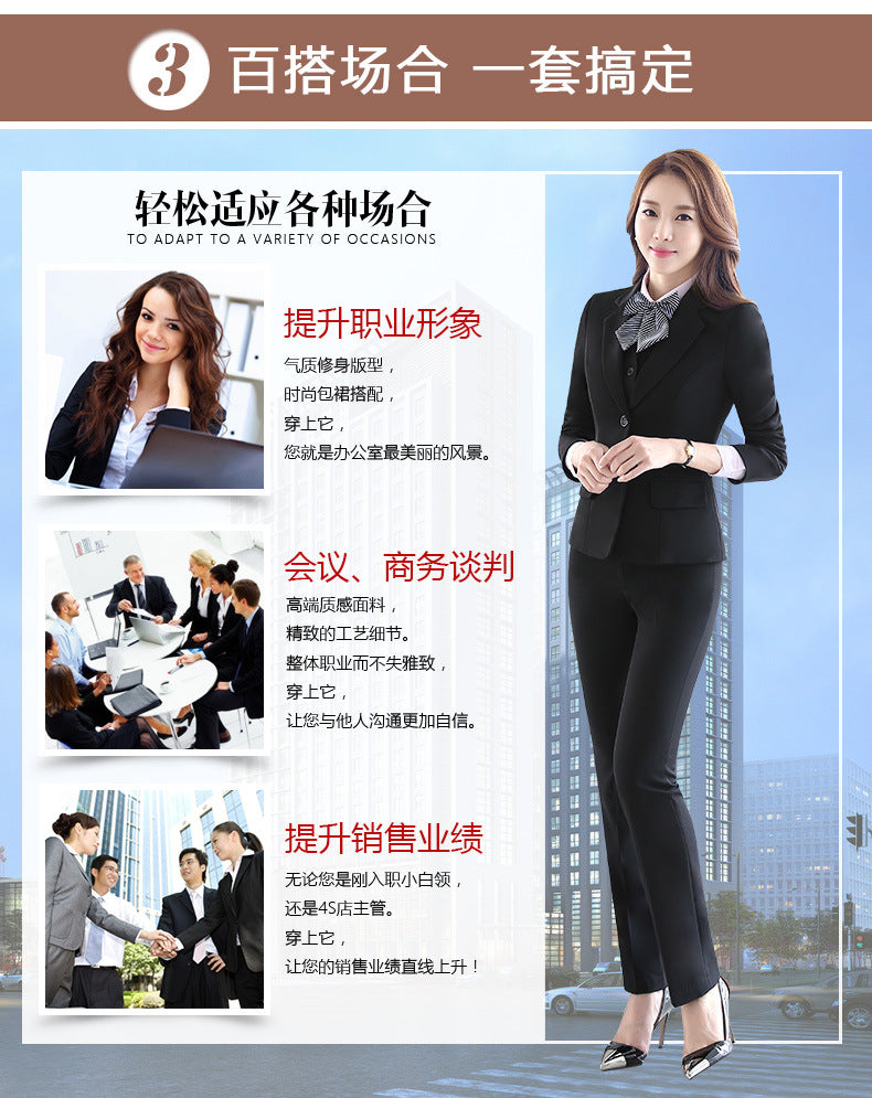 OL Company plus size Professional Dress Interview Business Women's Suit Jacket Work Suit Commuter Wholesale
