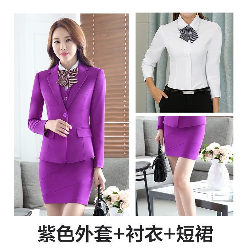 OL Company plus size Professional Dress Interview Business Women's Suit Jacket Work Suit Commuter Wholesale