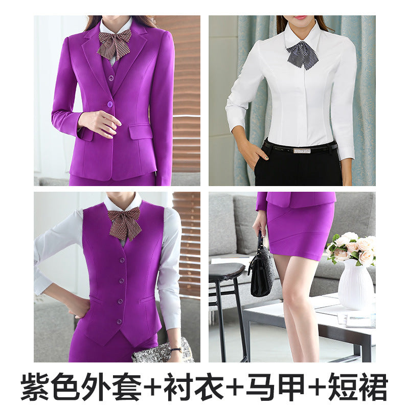 OL Company plus size Professional Dress Interview Business Women's Suit Jacket Work Suit Commuter Wholesale