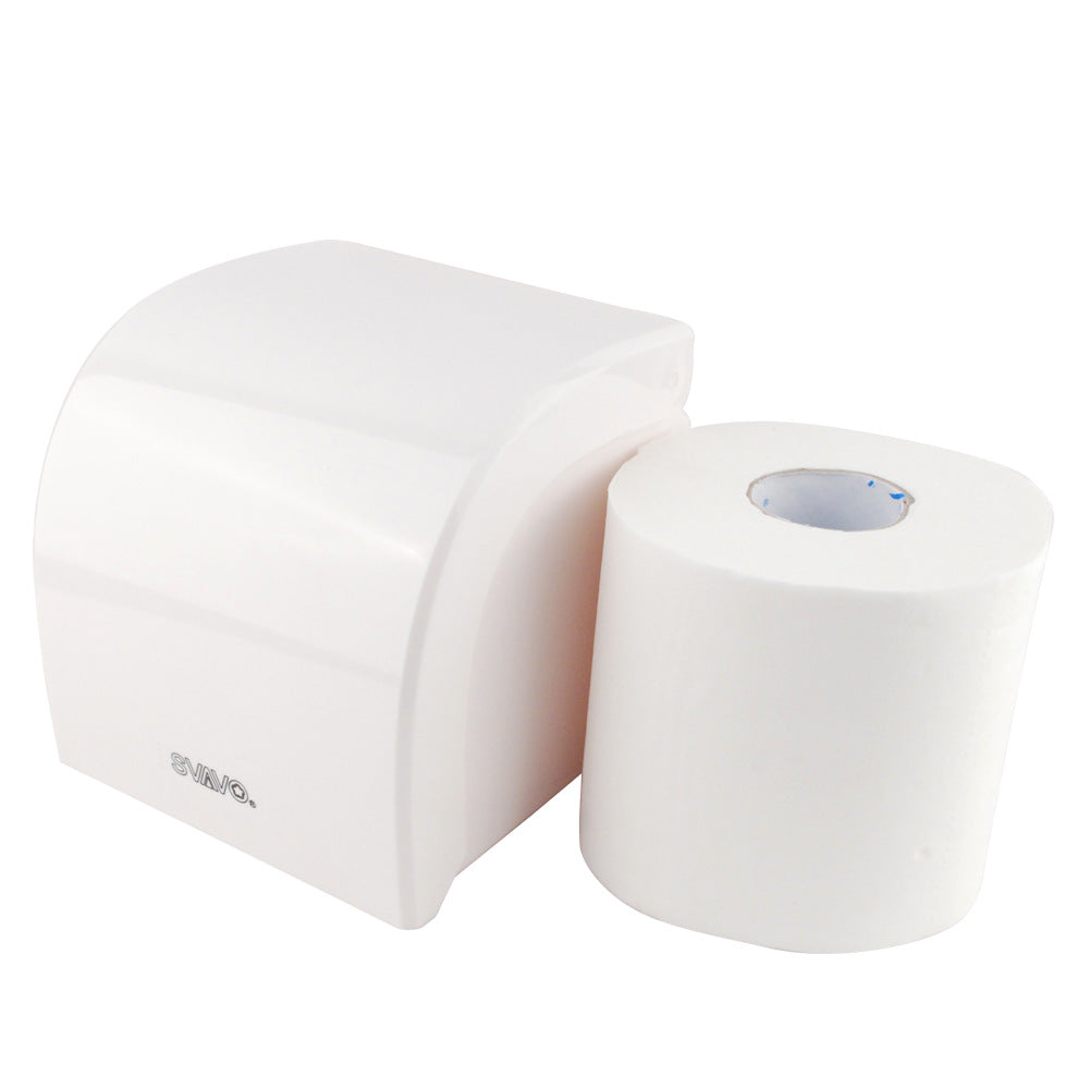 Ruiwo Bathroom Tissue Box Small Roll Paper Box Punch-Free Toilet Paper Holder Roll Paper Tube Transparent Toilet Paper Holder Rack