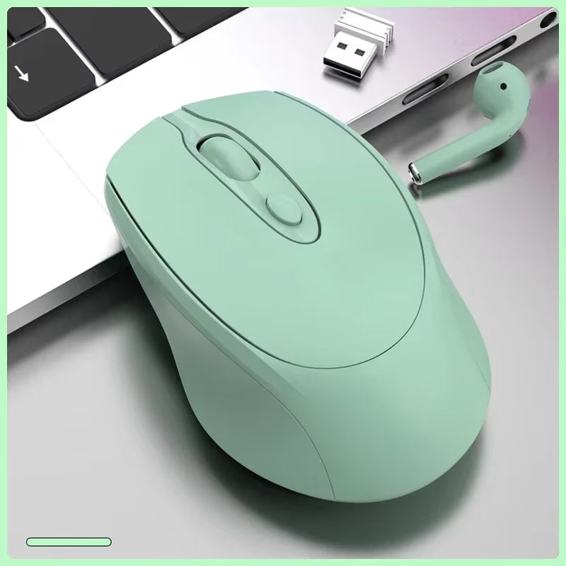 Rechargeable Wireless Computer Mouse 2.4G Bluetooth-Compatible Wireless Mouse USB Silent Gamer Mice for PC Laptop Macbook Tablet